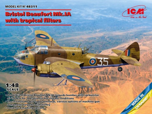 Samolot Bristol Beaufort Mk.IA 48311 ICM