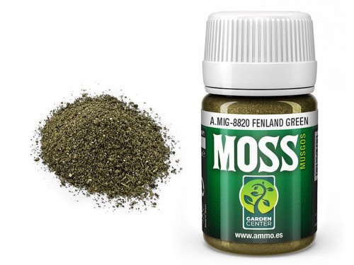Posypka modelarska MOSS Fenland Green A.MIG-8820 AMMO Mig Jimenez