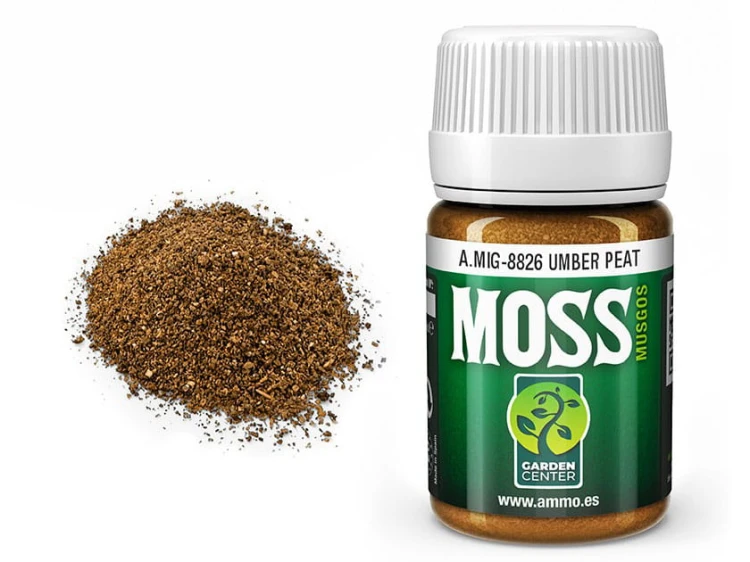 Posypka modelarska MOSS Umber peat A.MIG-8826 AMMO Mig Jimenez