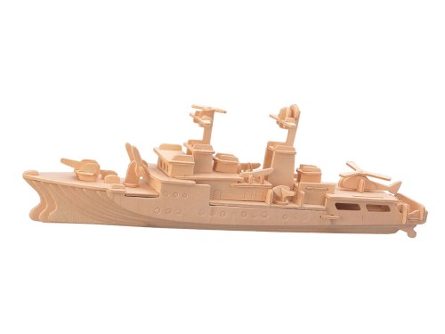 Okręt niszczyciel składanka drewniana P046 Sea-Land
