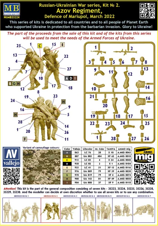 Figurki Pułk Azow obrona Mariupola MB35224 MB