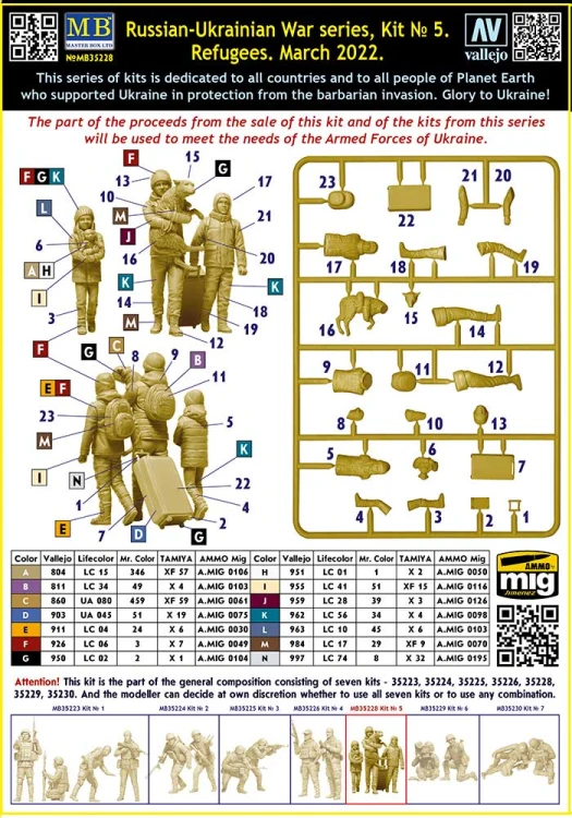 Figurki Ukraińscy uchodźcy MB35228 MB