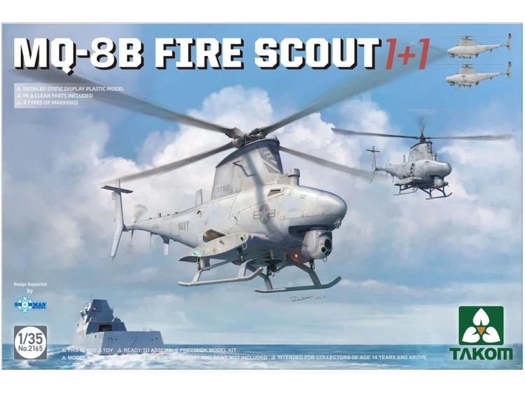 Śmigłowiec Grumman MQ-8B Fire Scout 2165 Takom