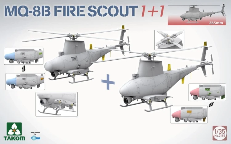 Śmigłowiec Grumman MQ-8B Fire Scout 2165 Takom