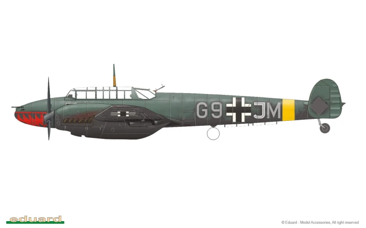 Samolot Messerschmitt Bf110 E 7083 Eduard