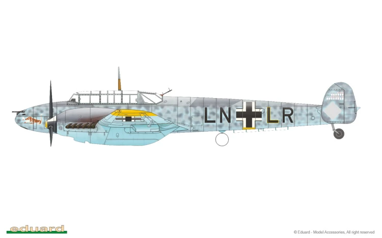 Samolot Messerschmitt Bf110 E 7083 Eduard