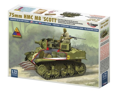 Haubica samobieżna HMC M8 Scott 720002 Mirage Hobby