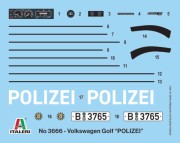 VW Volkswagen Golf I Polizei 3666 Italeri