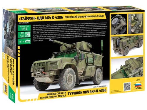Pojazd opancerzony K-4386 Typhoon VDV 4x4 3648 Zvezda