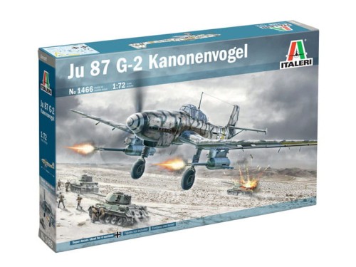 Samolot Junkers Ju 87 G-2 Kanonenvogel 1466 Italeri