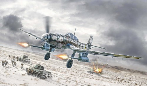 Samolot Junkers Ju 87 G-2 Kanonenvogel 1466 Italeri