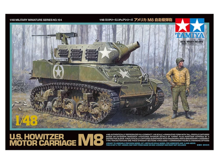 Haubica samobieżna M8 Scott 32604 Tamiya