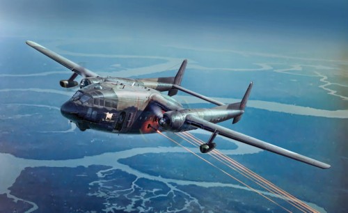 Samolot Fairchild AC-119K Stinger 1468 Italeri