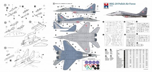 Samolot Mikoyan MiG-29 Polish Air Force 48023 Hobby 2000