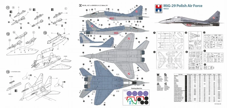 Samolot Mikoyan MiG-29 Polish Air Force 48023 Hobby 2000