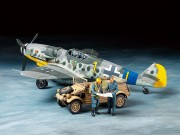 Samolot Messerschmitt Bf109 G-6 i Kubelwagen 25204 Tamiya