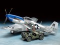 Samolot P-51D Mustang i Willys MB 25205 Tamiya