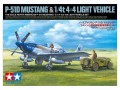 Samolot P-51D Mustang i Willys MB 25205 Tamiya