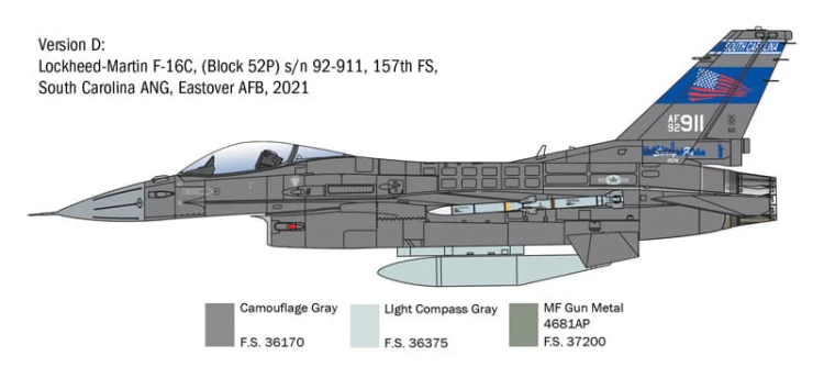 Samolot F-16C Fighting Falcon 2825 Italeri