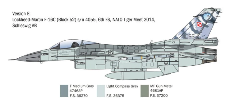 Samolot F-16C Fighting Falcon 2825 Italeri