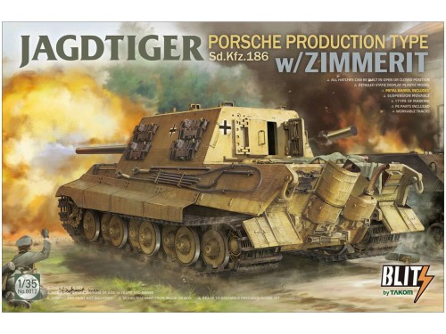 Działo pancerne Jagdtiger Sd.Kfz.186 8012 Takom