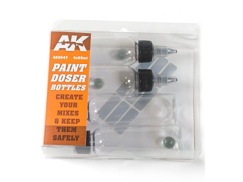 Butelka na farby 4x60ml AK9047 AK Interactive