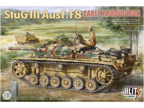 Działo Sturmgeschutz StuG III Ausf.F8 early 8013 Takom