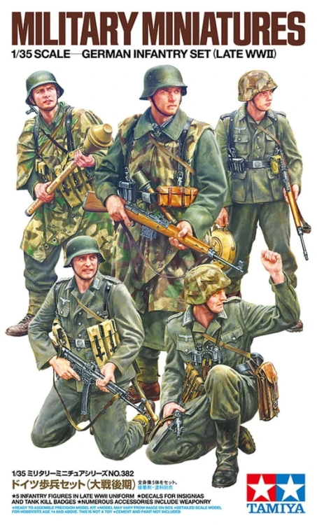 Figurki niemiecka piechota 1943-1945 35382 Tamiya
