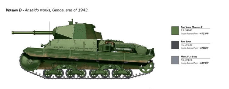 Czołg Carro Armato P40 6599 Italeri