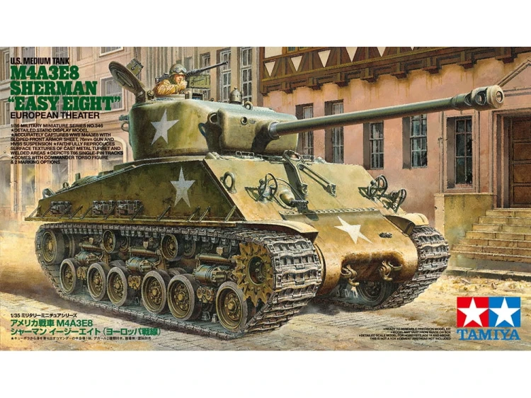 Czołg M4A3E8 Sherman Easy Eight 35346 Tamiya