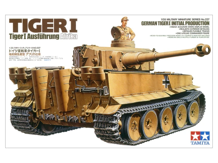 Czołg Tiger I PzKpfw VI Afrika 35227 Tamiya