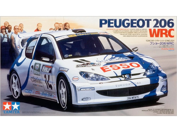 Peugeot 206 WRC 24221 Tamiya
