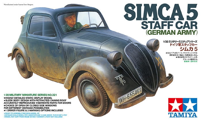 Simca 5 Staff Car 35321 Tamiya