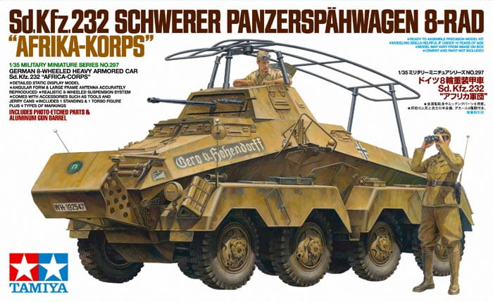 Schwerer Panzerspahwagen 8-Rad Sd.Kfz.232 35297 Tamiya