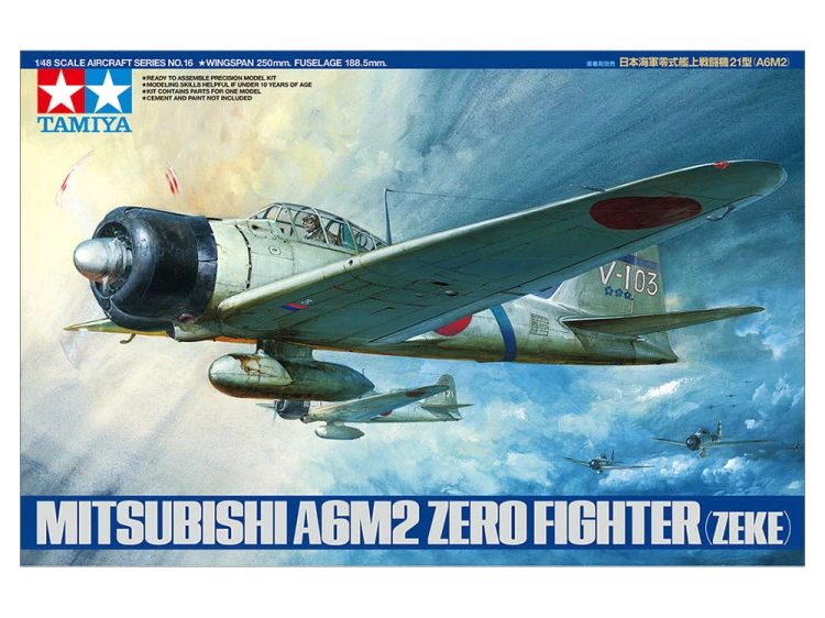 Samolot Mitsubishi A6M2 Zero Fighter 61016 Tamiya