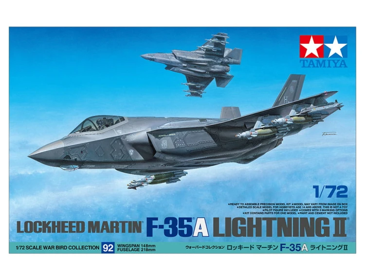 Samolot Lockheed Martin F-35A Lightning II 60792 Tamiya