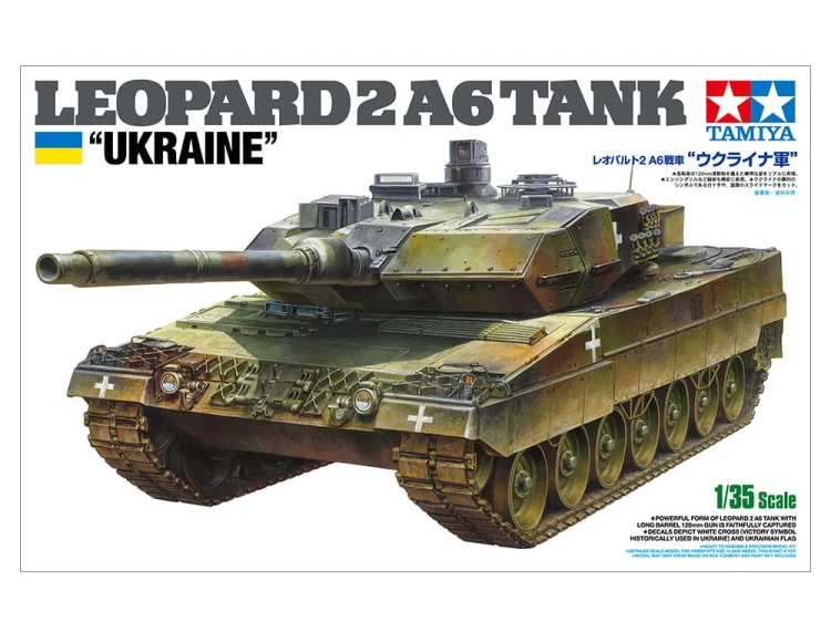 Czołg Leopard 2A6 Ukraine 25207 Tamiya
