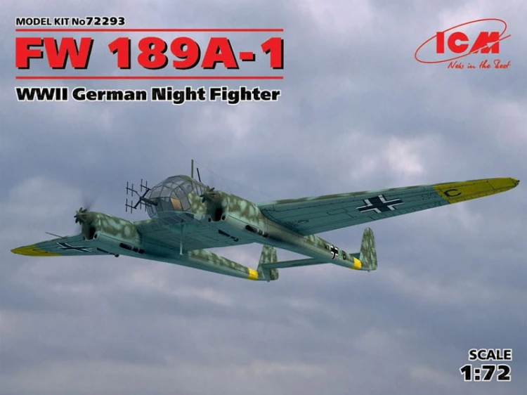 Samolot Focke Wulf Fw189 A-1 72293 ICM