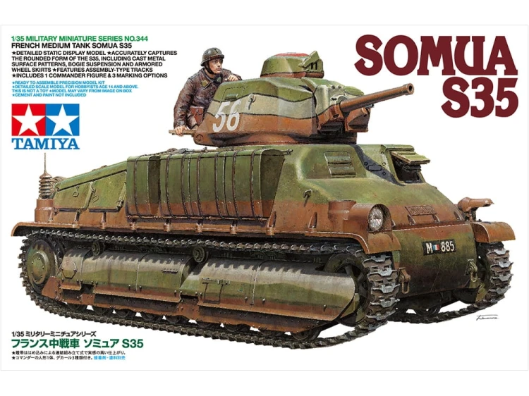 Czołg Somua S-35 35344 Tamiya