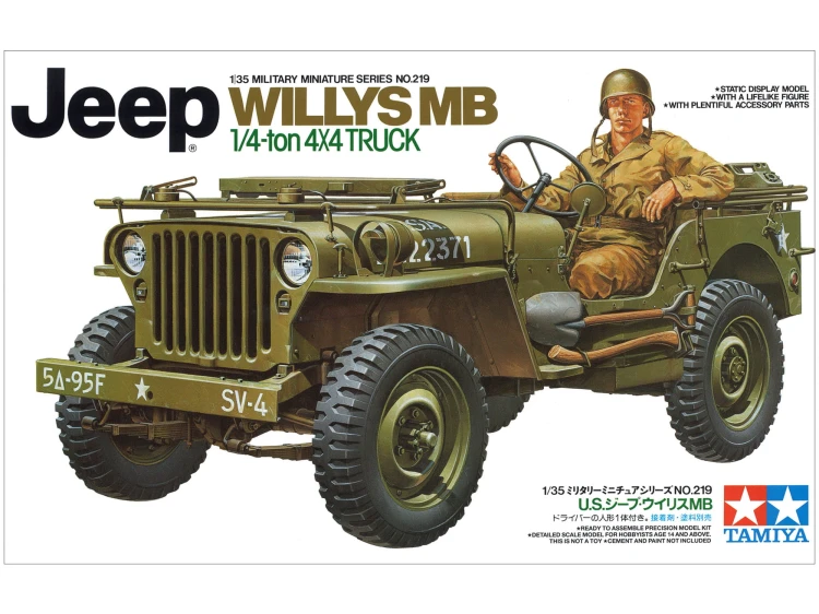 Samochód wojskowy Willys MB Jeep 35219 Tamiya