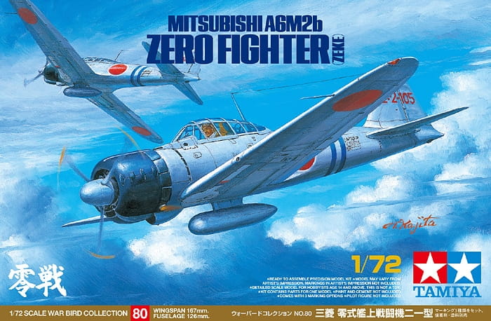 Samolot Mitsubishi A6M2b Zero Fighter Zeke 60780 Tamiya