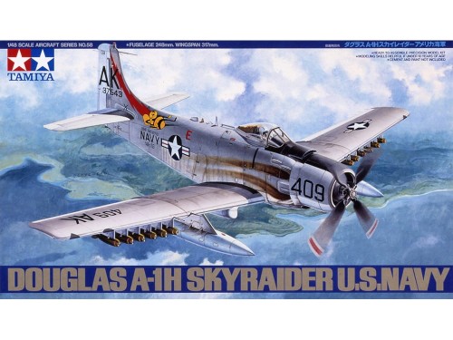 Samolot Douglas A-1H Skyraider 61058 Tamiya