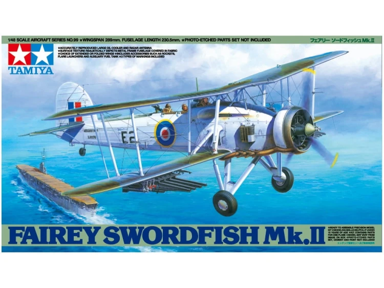 Samolot Fairey Swordfish Mk.II 61099 Tamiya