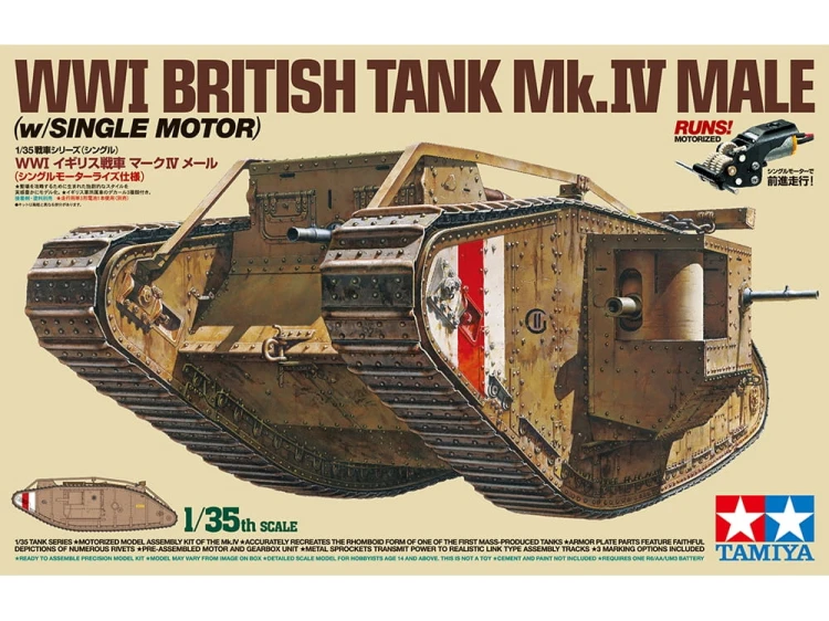 Czołg Mk.IV Male 30057 Tamiya
