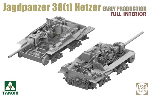 Działo pancerne Jagdpanzer 38(t) Hetzer Early 2170 Takom