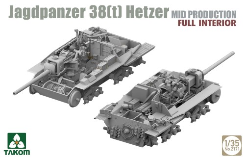 Działo pancerne Jagdpanzer 38(t) Hetzer Mid 2171 Takom