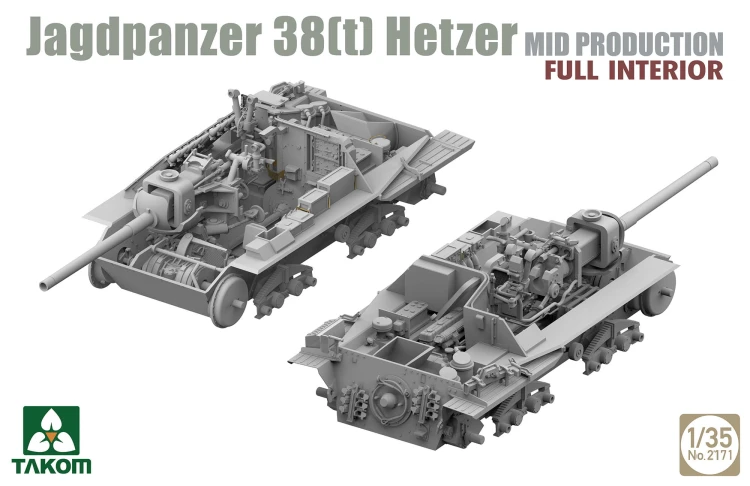 Działo pancerne Jagdpanzer 38(t) Hetzer Mid 2171 Takom
