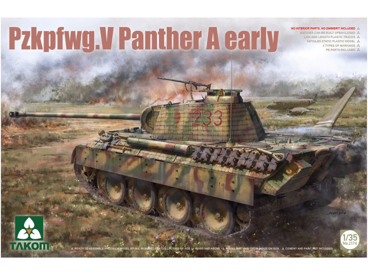 Czołg PzKpfwg. V Panther Ausf.A Early 2174 Takom