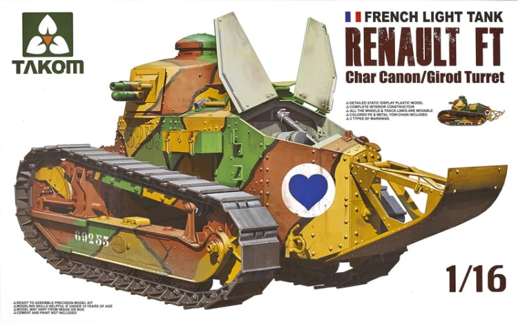 Czołg Renault FT-17 1001 Takom
