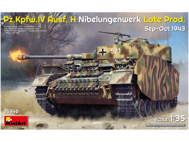 Czołg PzKpfw IV Ausf.H Nibelungenwerk Late 35346 MiniArt